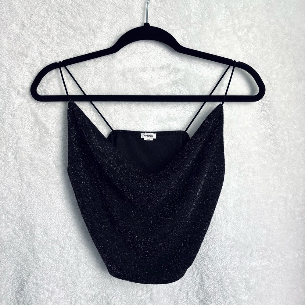 Garage Black Shimmery Top
